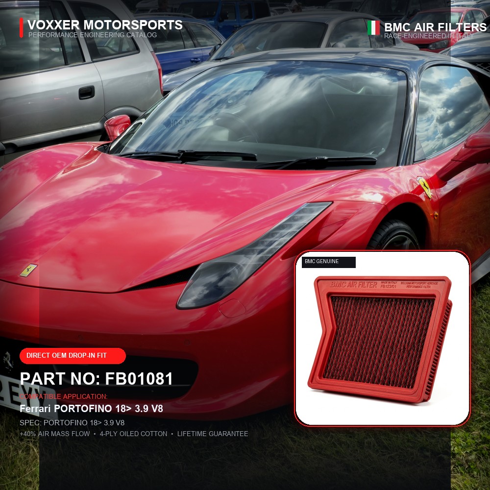 BMC Air Filter — FB01081 (PORTOFINO 18> 3.9 V8)