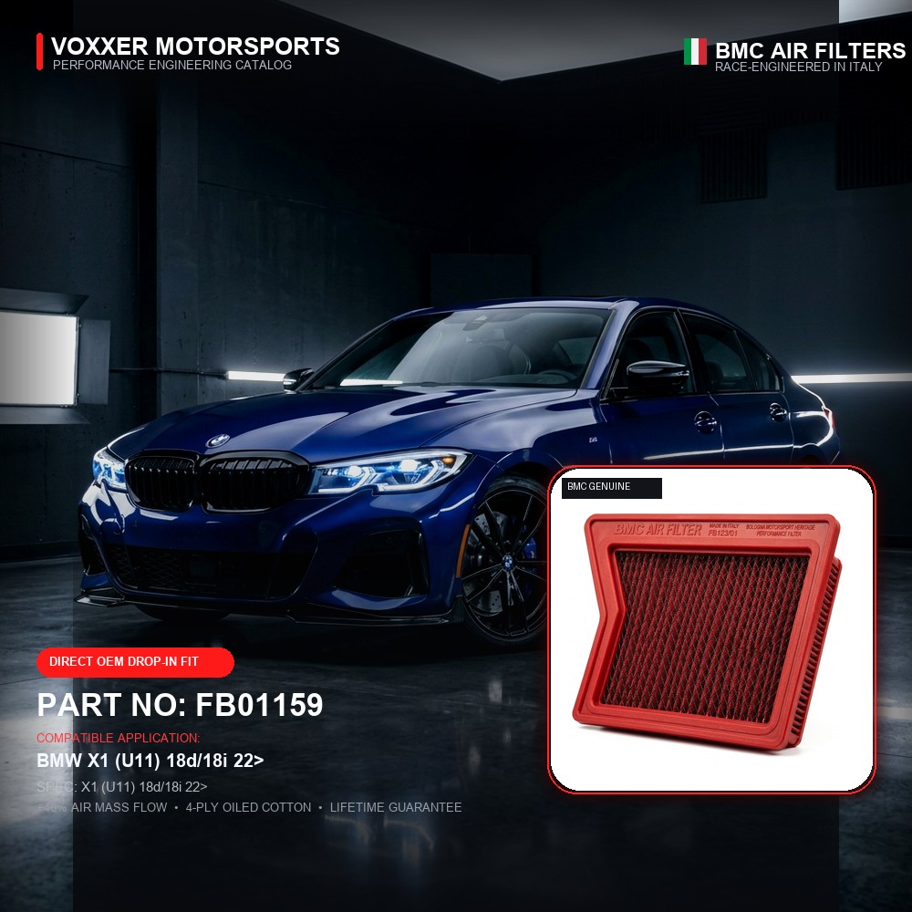 BMC Air Filter — FB01159 (X1 (U11) 18d/18i 22>)