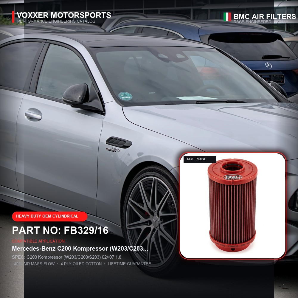 BMC Air Filter — FB329/16 (C200 Kompressor (W203/C203/S203) 02>07 1.8)