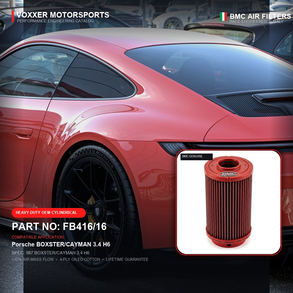 BMC Air Filter — FB416/16 (987 BOXSTER/CAYMAN 3.4 H6)