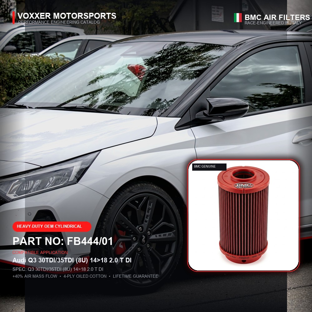 BMC Air Filter — FB444/01 (Q3 30TDI/35TDI (8U) 14>18 2.0 T DI)