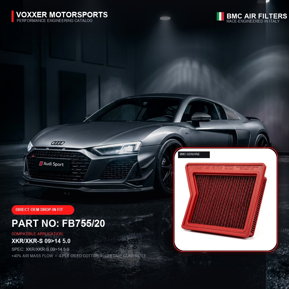 BMC Air Filter — FB755/20 (XKR/XKR-S 09>14 5.0)
