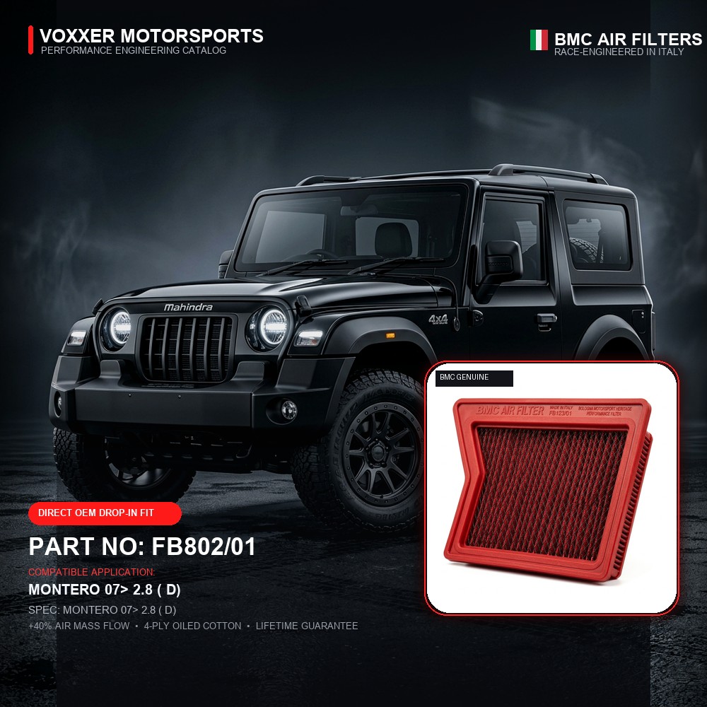 BMC Air Filter — FB802/01 (MONTERO 07> 2.8 ( D))
