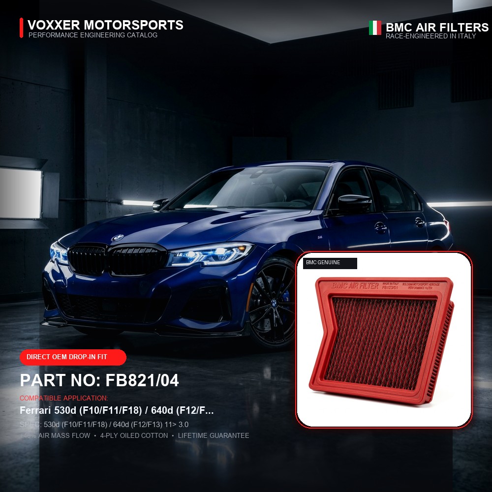 BMC Air Filter — FB821/04 (530d (F10/F11/F18) / 640d (F12/F13) 11> 3.0)