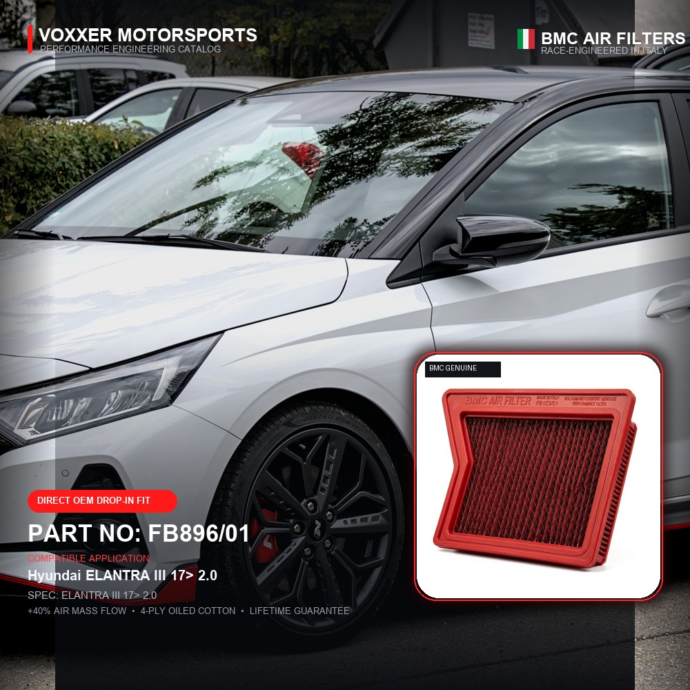 BMC Air Filter — FB896/01 (ELANTRA III 17> 2.0)