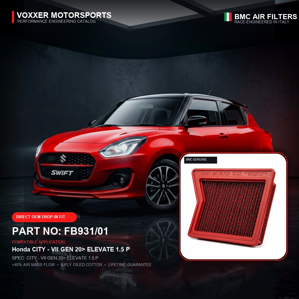 BMC Air Filter — FB931/01 (CITY - VII GEN 20> ELEVATE 1.5 P)