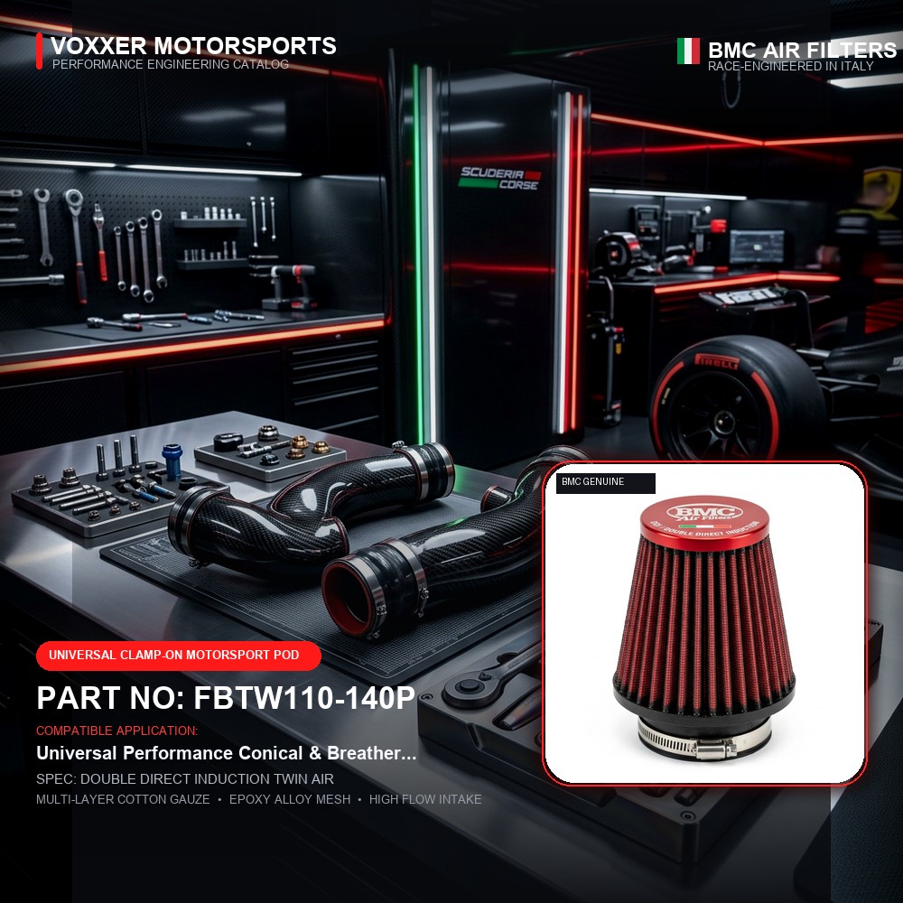 BMC Air Filter — FBTW110-140P (DOUBLE DIRECT INDUCTION TWIN AIR)