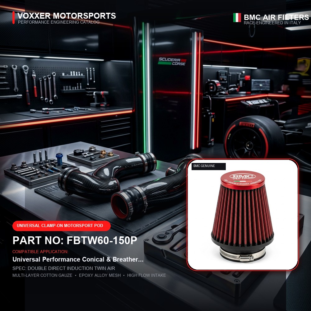 BMC Air Filter — FBTW60-150P (DOUBLE DIRECT INDUCTION TWIN AIR)