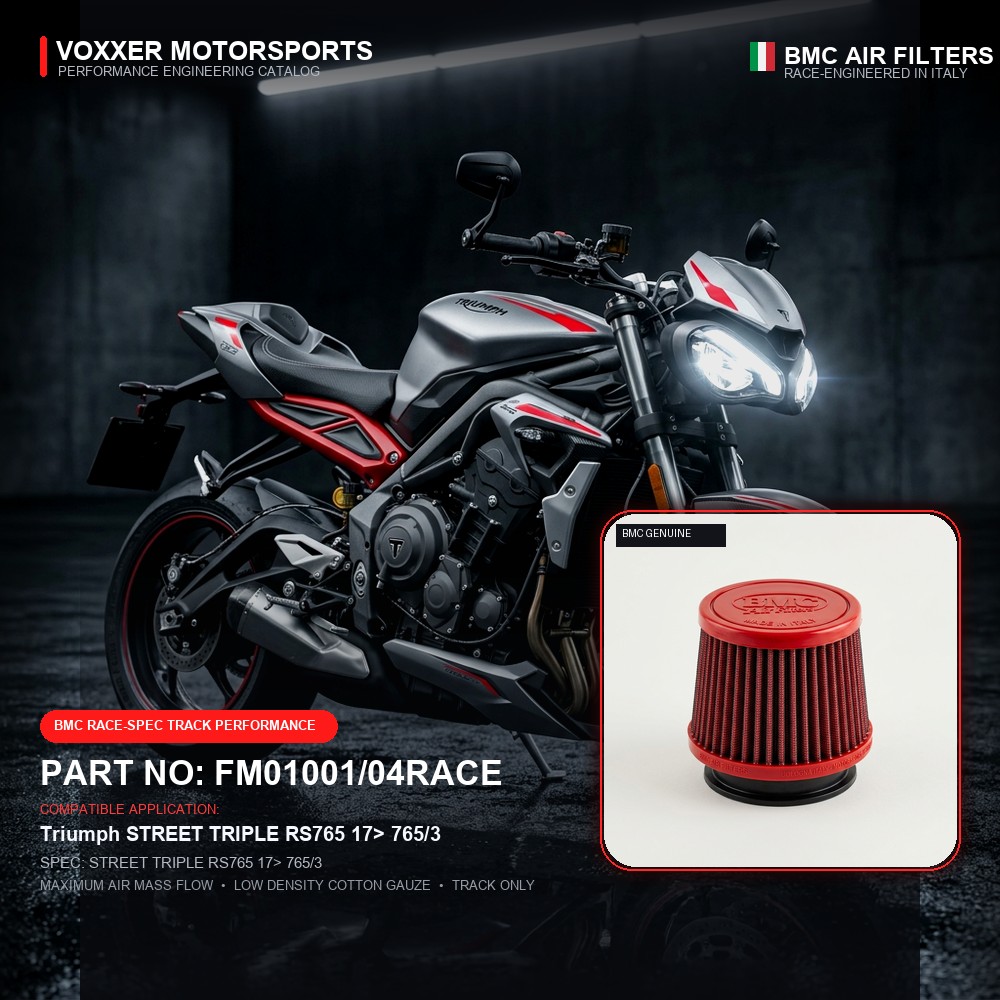 BMC Air Filter — FM01001/04RACE (STREET TRIPLE RS765 17> 765/3)