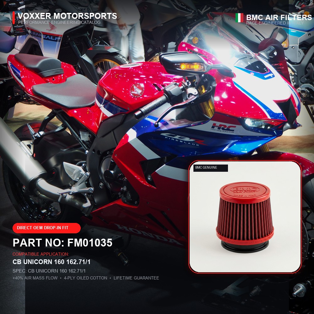 BMC Air Filter — FM01035 (CB UNICORN 160 162.71/1)