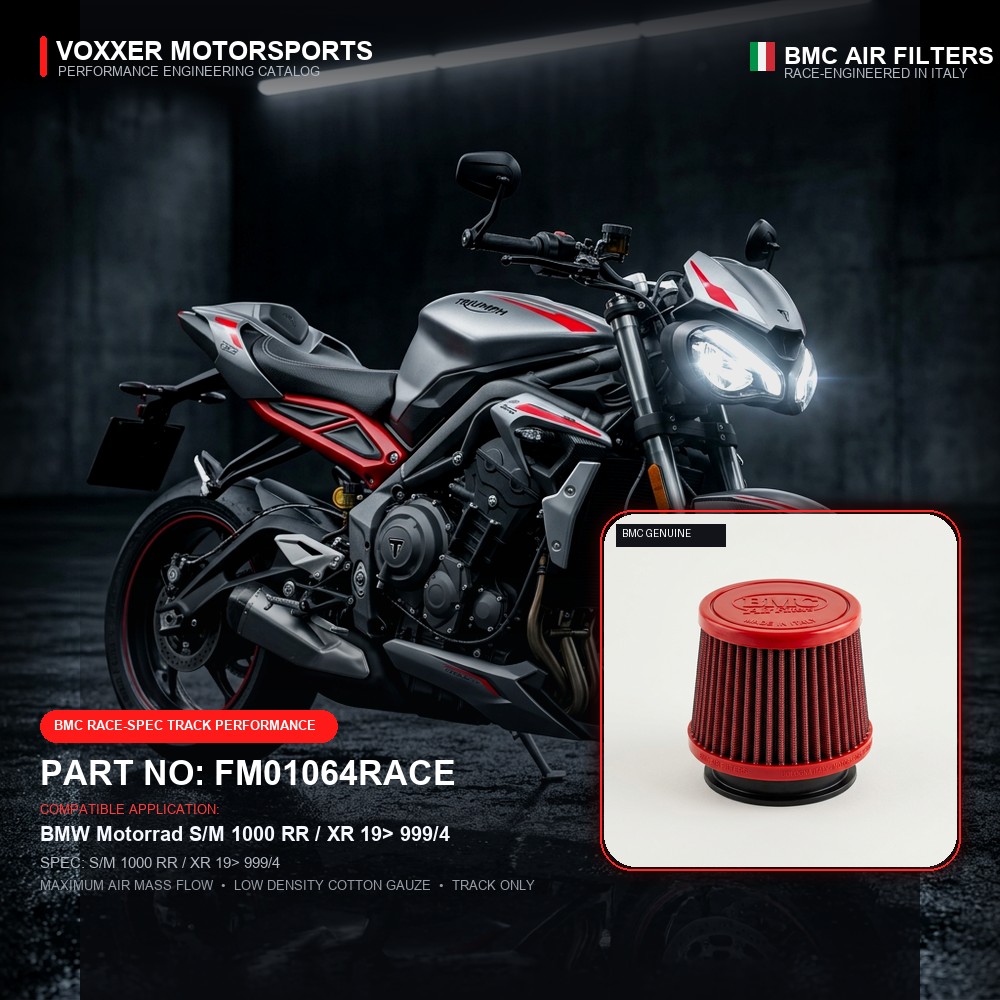 BMC Air Filter — FM01064RACE (S/M 1000 RR / XR 19> 999/4)