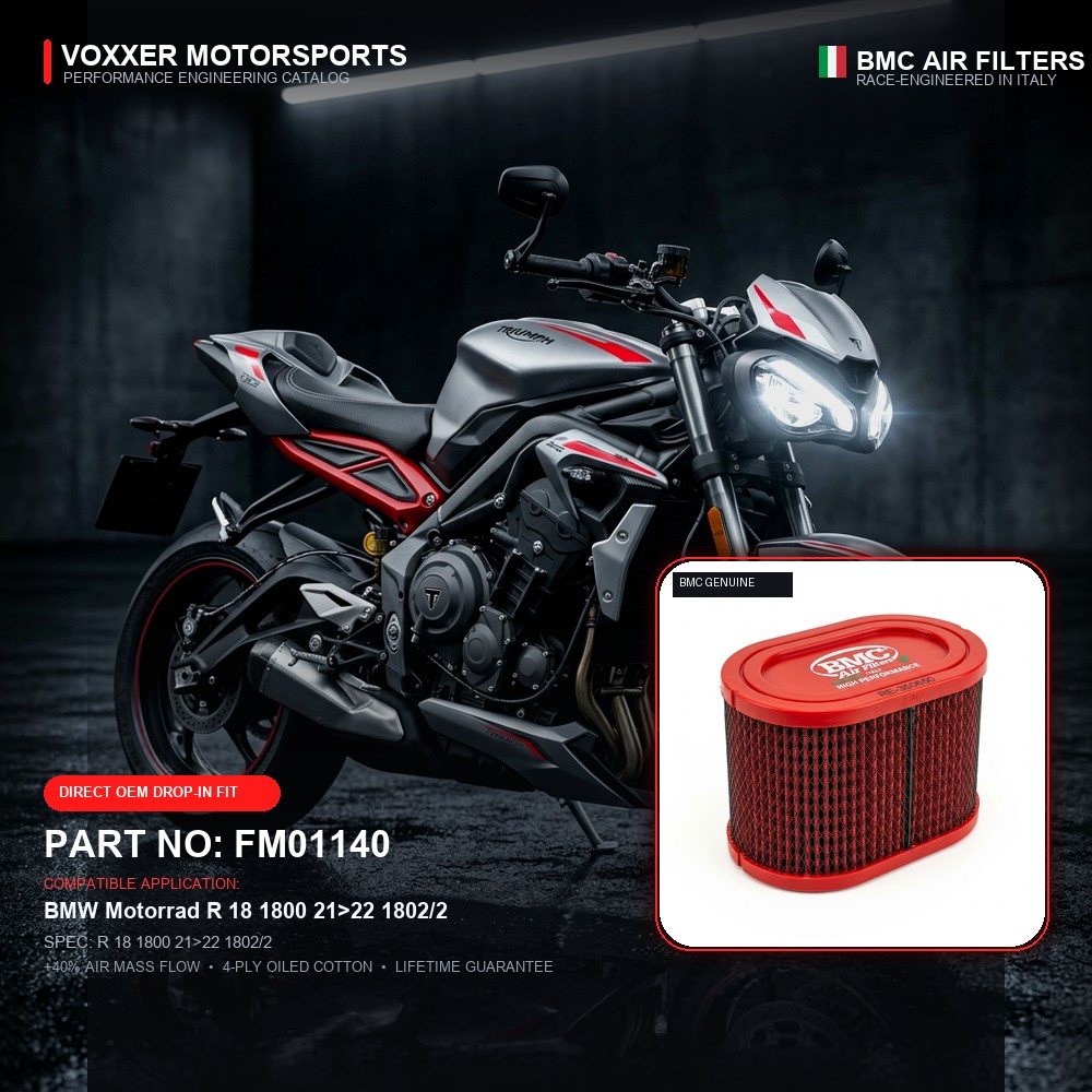 BMC Air Filter — FM01140 (R 18 1800 21>22 1802/2)