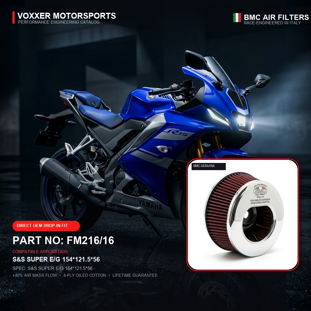 BMC Air Filter — FM216/16 (S&S SUPER E/G 154*121.5*56)