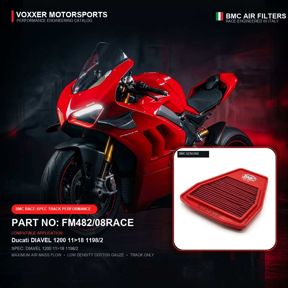 BMC Air Filter — FM482/08RACE (DIAVEL 1200 11>18 1198/2)