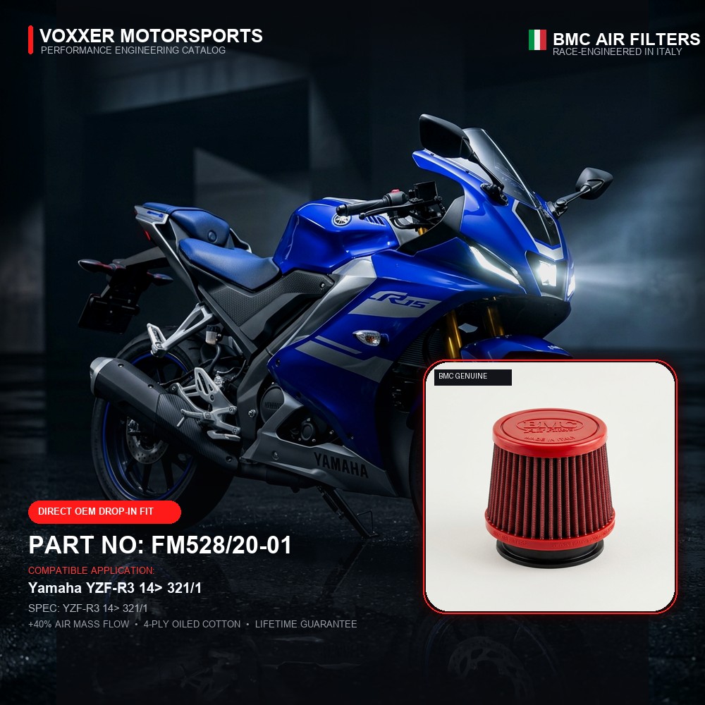 BMC Air Filter — FM528/20-01 (YZF-R3 14> 321/1)