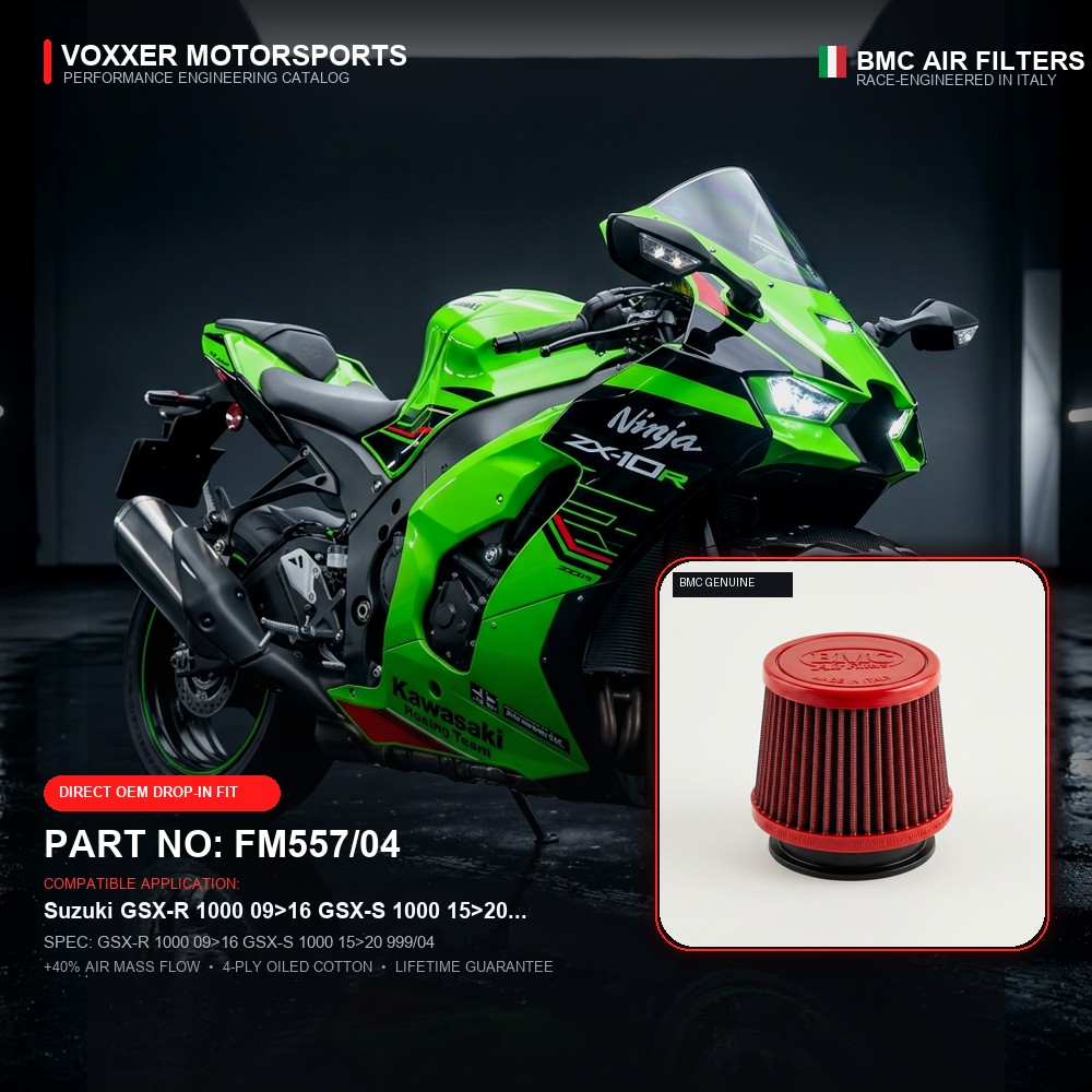 BMC Air Filter — FM557/04 (GSX-R 1000 09>16 GSX-S 1000 15>20 999/04)