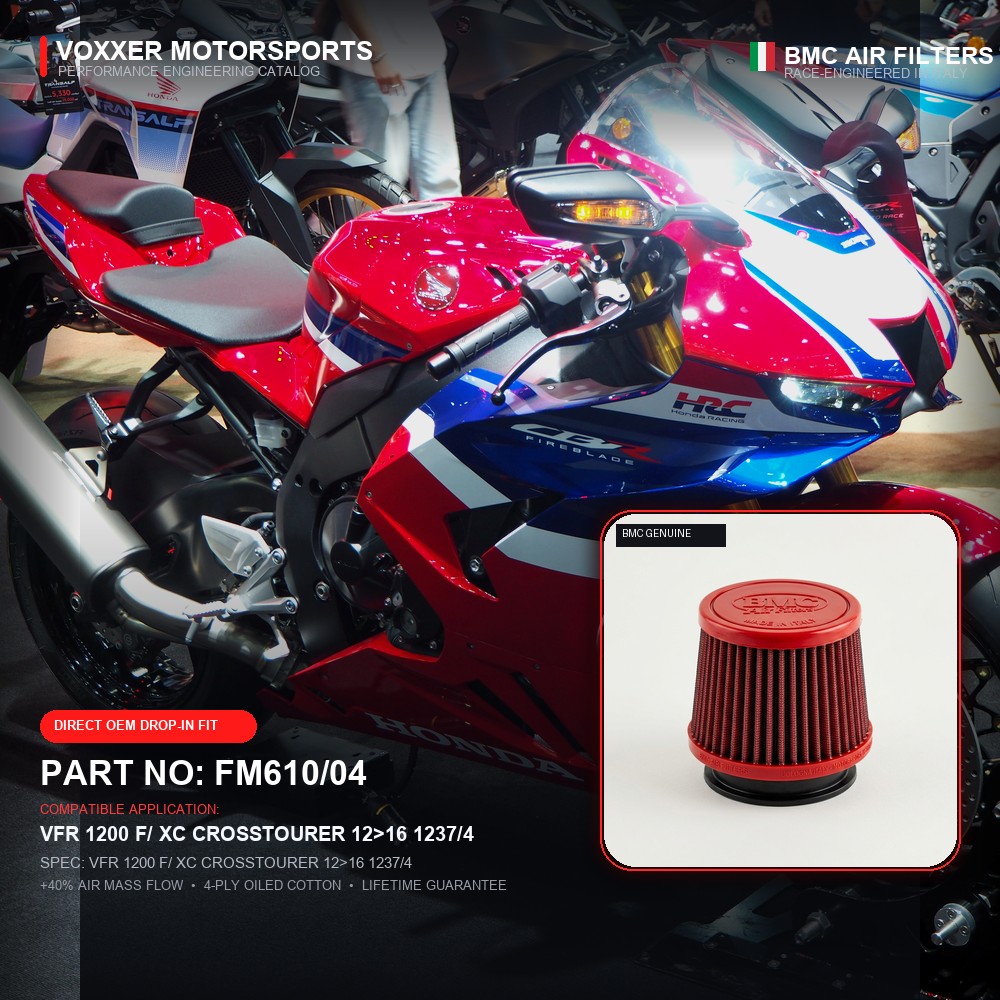 BMC Air Filter — FM610/04 (VFR 1200 F/ XC CROSSTOURER 12>16 1237/4)