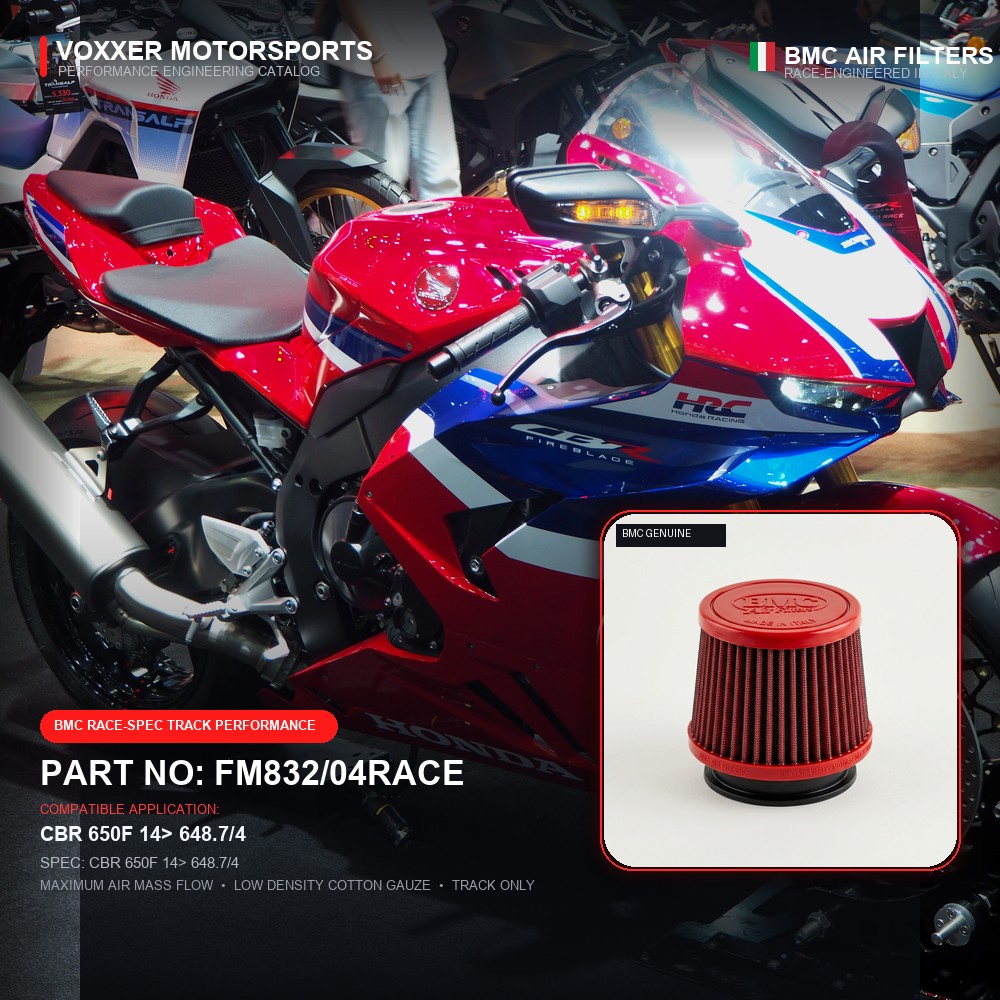 BMC Air Filter — FM832/04RACE (CBR 650F 14> 648.7/4)